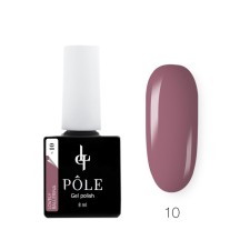Гель-лак Pole Lovely Ballerina, №10 пурпурно-серый, 8 мл