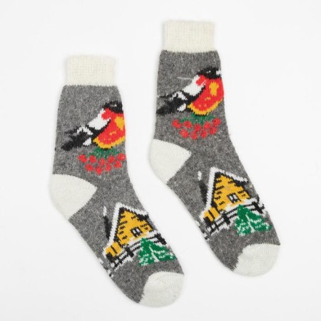 Women's socks, dark gray color, size 23