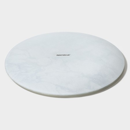 Black din of dinner shade "Marble White", d = 20 cm-4