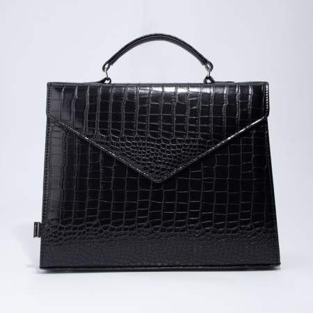 Women's bag El Masta with a zipper, black color