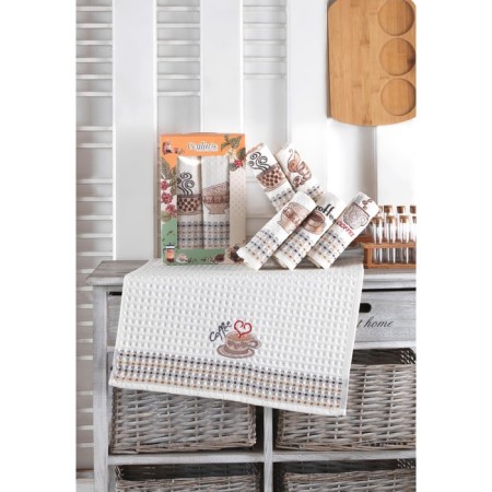 A set of wuffed napkins Diva Afrodita Ceylin "Coffee", size 50x70 cm, 2 pcs-3