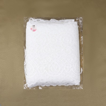 Lace elastic fabric, 180 mm × 23 ± 1 m, white color-3