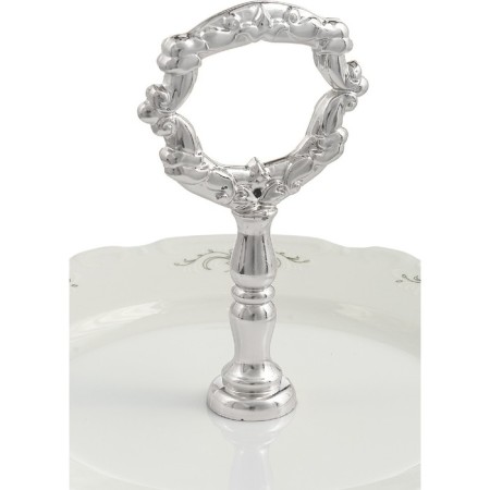 The 2-tier launcher Constance, decor "Gray ornament, Platinum layering"-1