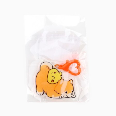 Key keychain "Siba-Inu", 5 x 7.2 cm-3