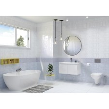 Wall tiles Pudra Blue Relief 200x440 (in a package of 1.05 sq.m)