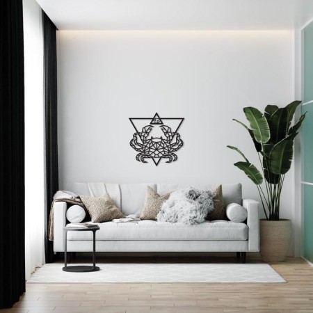 Wooden decor wall -up "Cancer", panel, puzzle Ewa Design-3