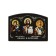 Icon in the car, triptych, obsidian, 7 x 4 cm