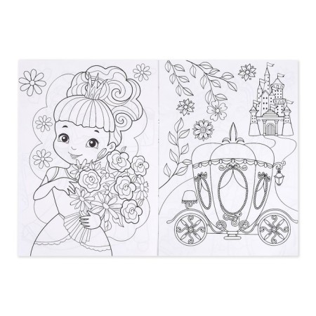 Coloring for girls "Princess", 16 pages, A4 format-1