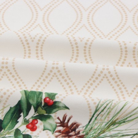 Apron Ethel "Christmas Wreath" 60x70 cm, 100% cotton, sarzha 190 g/m2-7