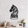 Panel Metal "Chess Horse" 30x20 cm