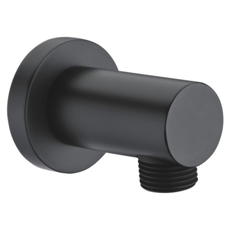 Shower hose connection Wasserkraft A082, brass, black