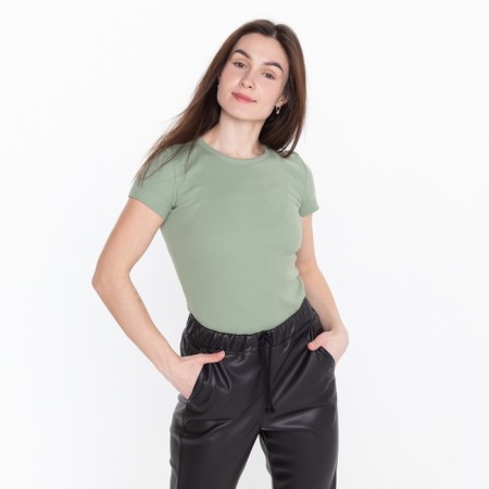 T -shirt female, green color, size l (46)-1