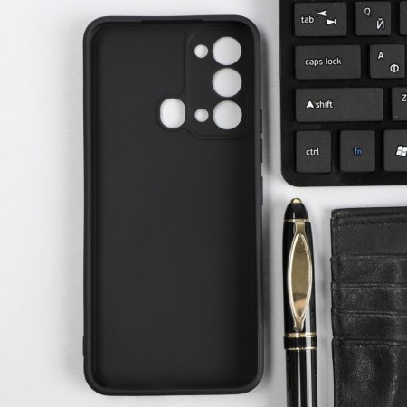 Red Line Ultimate cover for ITEL Vision 3, silicone, black-1