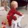 Combineson crumb I "Santa Baby", height 68-74 cm, red