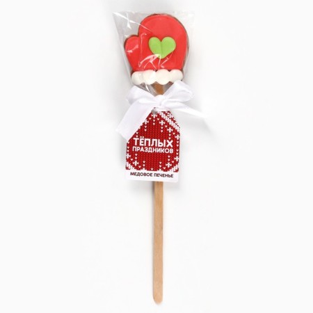 New Year! Honey cookies on a stick "Warm holidays"-4