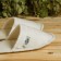 Bath slippers, white