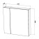 Cabinet-mirror SANSTAR SANSTAR "Universal 70" White