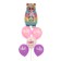 A bouquet of balls “Bear-unicorn”, latex, foil, set 6 pcs.