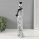 Polystone souvenir "African in a white with a golden jug" 5x8x31.5 cm