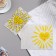 Postcard "Beloved Mom!" Congrev, embossing, yellow heart, 12.5x19.5 cm