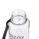 Water bottle, 450 ml, with a strainer, 17.5 x 10.5 cm, black