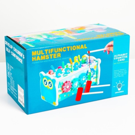 Logic center 4 in 1 "Fishing, hacking, metallophone, steeple" 12.5x12.5x24.5 cm-7