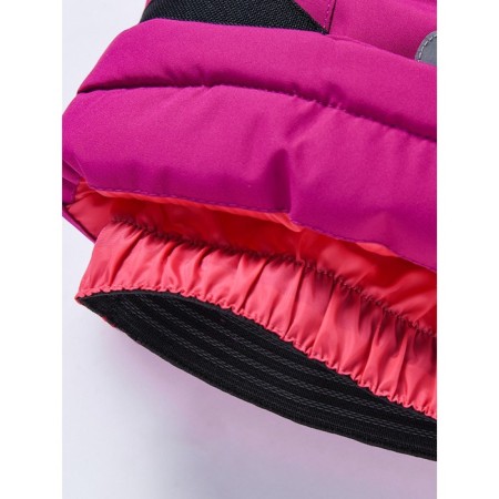 Ski costume for a girl, height 122 cm, raspberry color-11