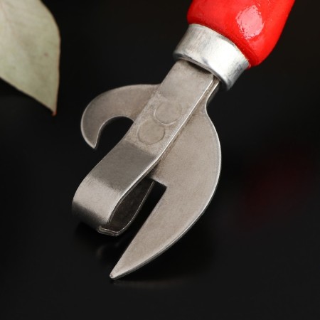 The opener is not riveted, 16 × 4 cm, with an artistic painting and a beech handle, mix-1
