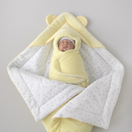 Set for discharge Winter Kinderlitto "Teddy Bear", 5 items, height 56-62 cm, yellow color-2