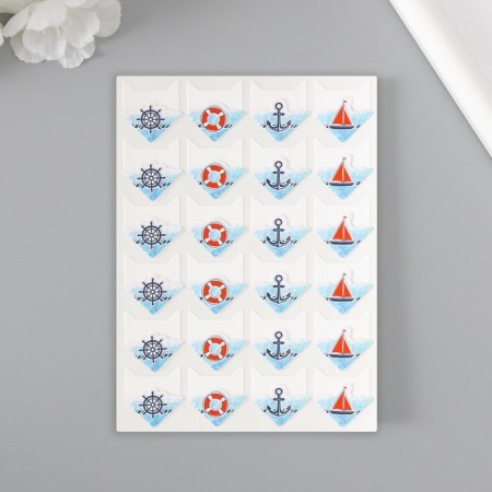 A set of corners with a pocket for photos 24 corners "sea" 12.5x9 cm