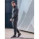 Sports costume men's ise, size 52, dark gray color