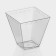 Plastic disposable form for Brussels buffet, 150 ml, transparent color