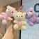 Soft toy "Bear with Heart", on a key fob, 12 cm, color mix