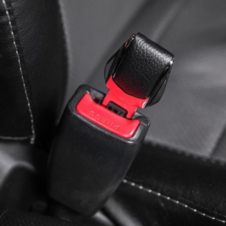 Torso seat belt, reinforced, metal, chrome-1