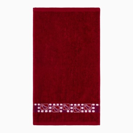 Taulus set of tanks, color red wine/almonds, size 30x50, 400g/m, cotton 100%-2