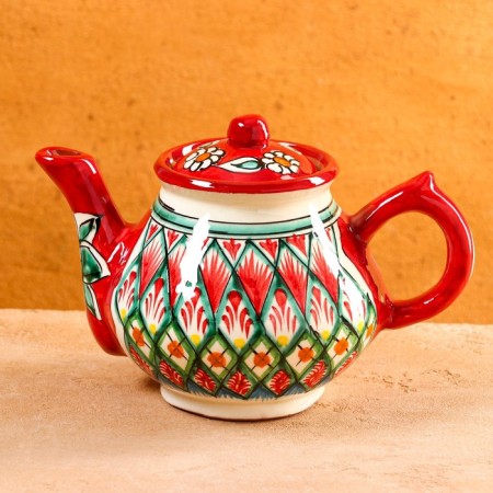 Rishtan ceramics "Patterns", 700 ml, red 7