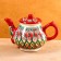 Rishtan ceramics "Patterns", 700 ml, red 7
