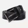 Male belt, width 4 cm, screw, buckle metal, black color