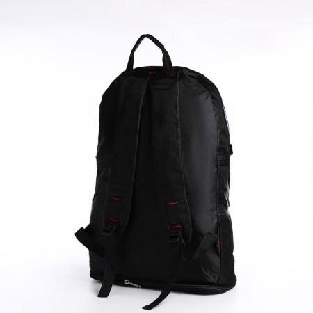 A backpack with a lightning with an increase, 65l, 4 external pockets, blue color-1