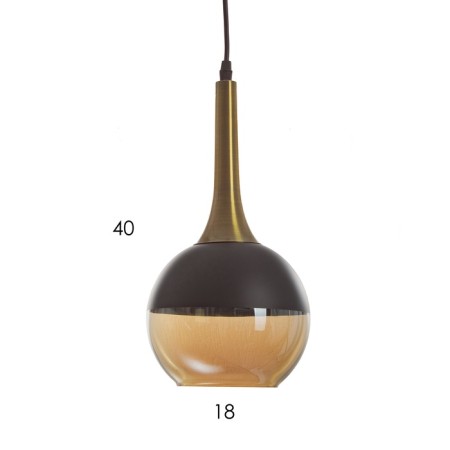 Lamp "Morgan" 1x40W E27 bronze/black 17.5x17.5x36 (136) cm-5