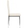 Stool on the metal frame DC2-001 Metal/Eco-leather, chrome/beige 41x45x96 cm