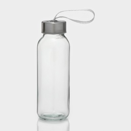 A glass bottle in a case "Africa", 300 ml, h = 17 cm, Mix color-2