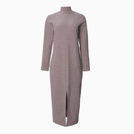 Women's dress, color coffee melange, size 48-3