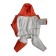 Combinasone for dogs (bitch), insulated, p. 32 (DS 32 cm, Osh 32 cm, og 44-54 cm), carrot 102683