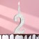 Candle for the Silver Pattern cake, number "2"