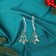 Christmas tree decoration "Transparent" (set 2 pcs) 6x4.5 cm, transparent with gold