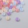 Glass 8/0 "Matte translucent. Red-violet melange" 10 g