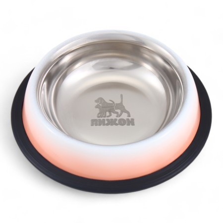A bowl with a non -slip base "amber", 235 ml, orange-1