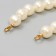 Pearl thread with 2 carbines d = 1.2 cm length 60 cm