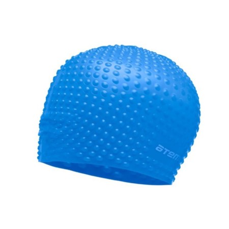 ATEMI BS60 swimming cap, silicone, blue color